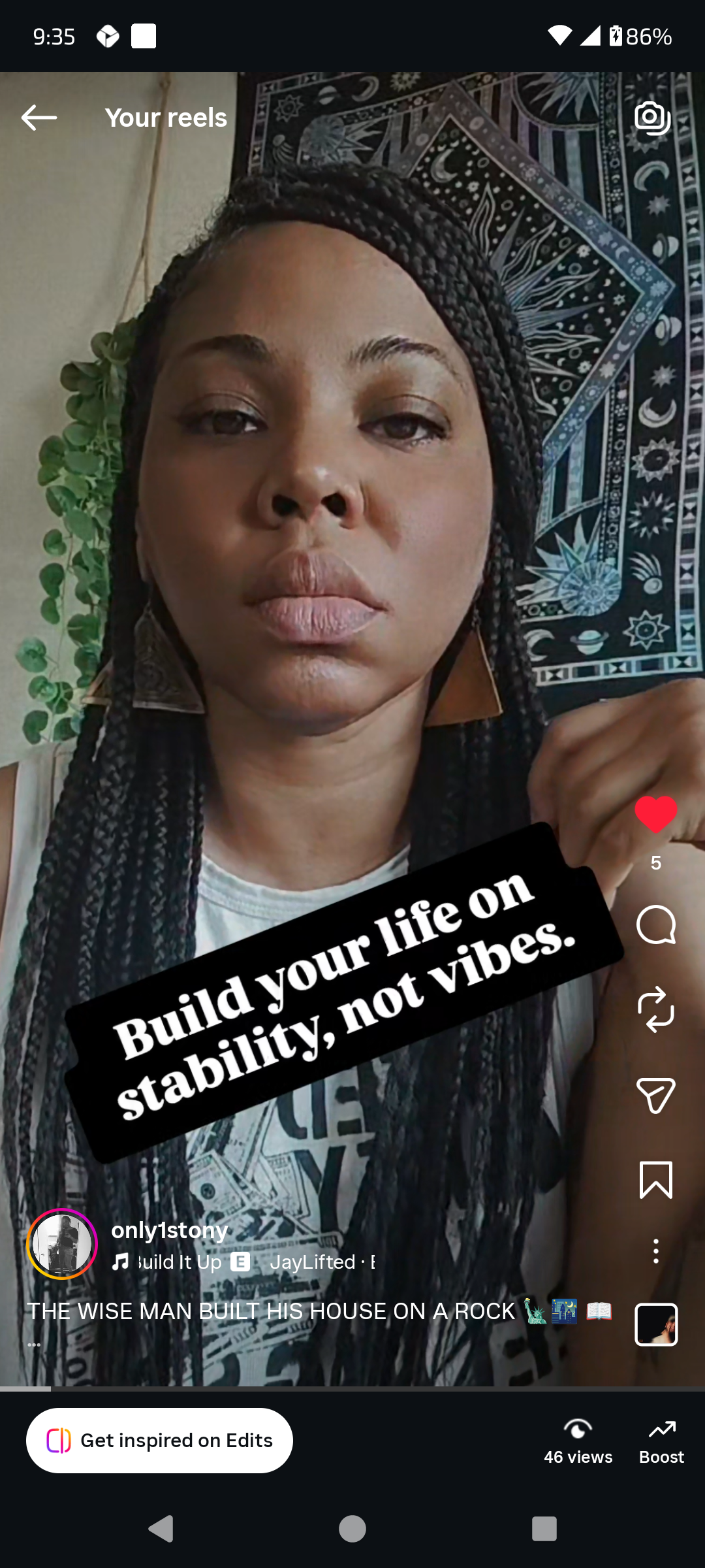 Stony 💎, Spiritual Guide & Content Creator — AI twin on Just Like Me